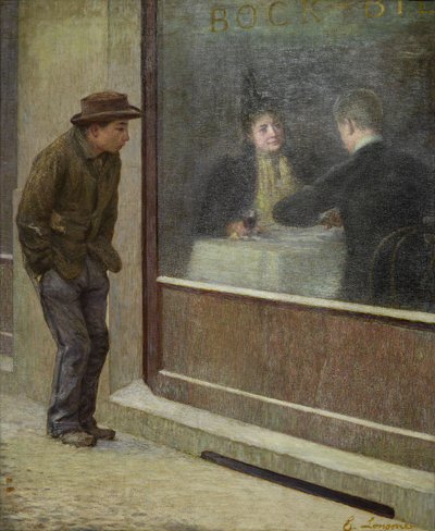 Refleksje głodnego człowieka lub kontrasty społeczne, 1894. autorstwa Emilio Longoni