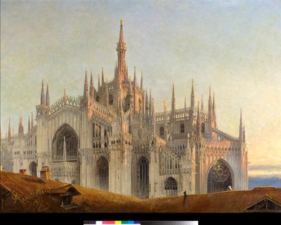 Quasi aurora consurgens Rodzący się świt (Dawn) Obraz Emilio Magistretti (1851-1936) 1921 Kolekcja prywatna autorstwa Emilio Magistretti