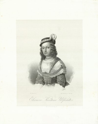 Leonora Christina, hrabina Ulfeldt 1621-1698, 1847. autorstwa Emilius Ditlev Baerentzen