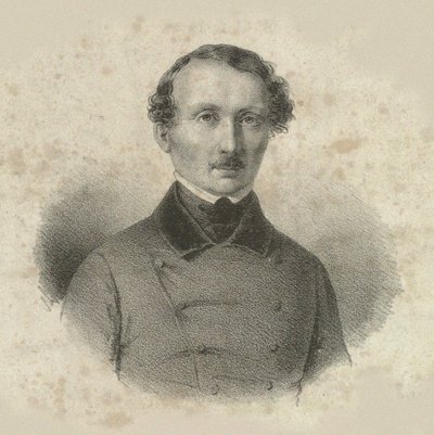 Portret kompozytora Hansa Christiana Lumbye 1810-1874, 1846. autorstwa Emilius Ditlev Baerentzen