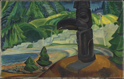 Skidegate, Graham Island, Kolumbia Brytyjska autorstwa Emily Carr