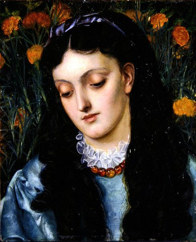 La Belle Jaune Giroflee (olej na płótnie) autorstwa Emma Sandys