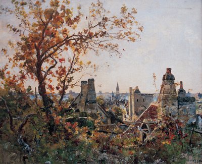 Beaulieu-lès-Loches, październik 1886 (malarstwo) autorstwa Emmanuel Lansyer