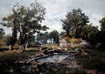 Pralnia Coataner rano, 1883 autorstwa Emmanuel Lansyer