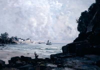Port w Douarnenez, 1884 r. autorstwa Emmanuel Lansyer