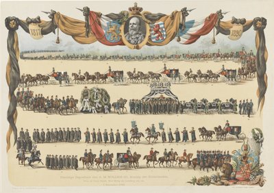 Uroczysty pogrzeb H.M. Willema III, króla Niderlandów (...) 4 XII 1890 (tytuł na obiekcie) autorstwa Emrik and Binger
