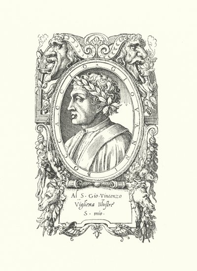 Giovanni Boccaccio, włoski poeta, powieściopisarz i humanista autorstwa Enea Vico