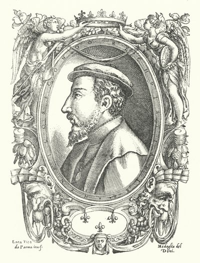 Henryk II, król Francji autorstwa Enea Vico