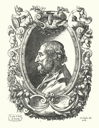 Ludovico Ariosto , włoski poeta renesansu autorstwa Enea Vico