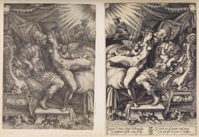 Mars i Wenus, 1543. autorstwa Enea Vico