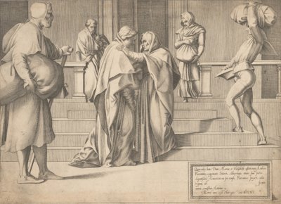 Nawiedzenie, 1561. autorstwa Enea Vico.