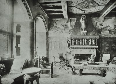 9 Melbury Road: salon, 1890 autorstwa English Photographer