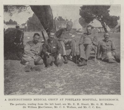 Wybitna grupa medyczna w szpitalu Portland, Rondebosch autorstwa English Photographer