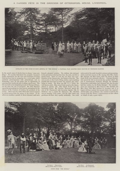 Festyn w ogrodzie na terenie Otterspool House w Liverpoolu autorstwa English Photographer
