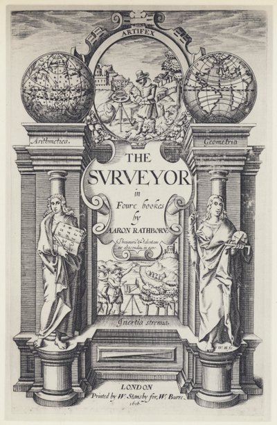 A Rathbone, The Surveyor, W Stansby dla W Burre 1616 (zdjęcie czarno-białe) autorstwa English Photographer