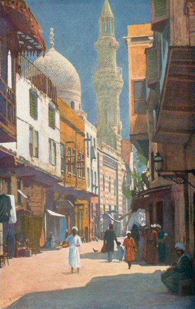 Ulica w Kairze, Egipt (zdjęcie kolorowe) autorstwa English Photographer