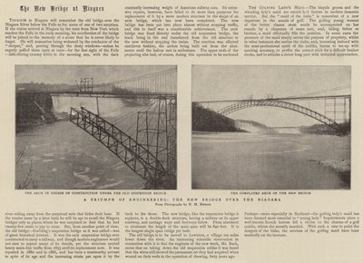 Triumf inżynierii, nowy most nad Niagara autorstwa English Photographer