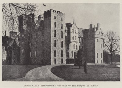 Zamek Aboyne, Aberdeenshire, siedziba markiza Huntly autorstwa English Photographer