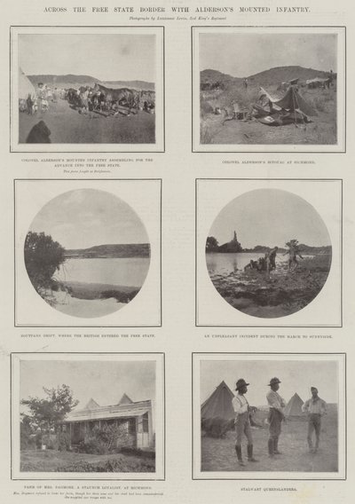 Przez granicę Wolnego Państwa z piechotą konną Aldersonów autorstwa English Photographer