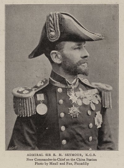 Admirał Sir EH Seymour, KCB autorstwa English Photographer