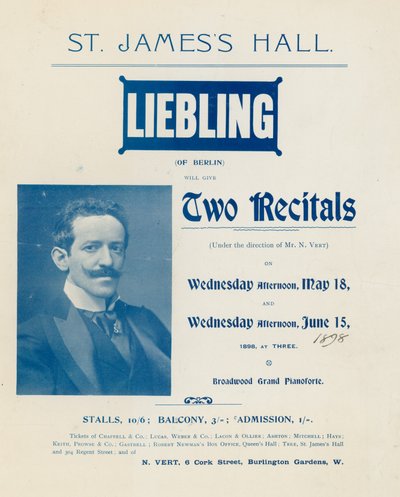 Reklama koncertu Liebling of Berlin autorstwa English Photographer