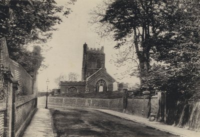 Aldeburgh, Church Hill (zdjęcie czarno-białe) autorstwa English Photographer