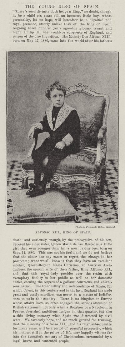 Alfons XIII, król Hiszpanii autorstwa English Photographer