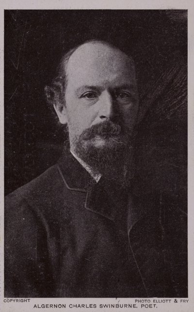Algernon Charles Swinburne (1837-1909), angielski poeta i dramaturg autorstwa English Photographer