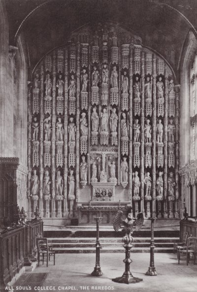 Kaplica All Souls College, The Reredos autorstwa English Photographer
