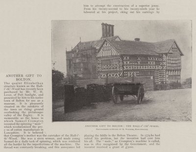 Kolejny prezent dla Boltona, Hall-i-th-Wood autorstwa English Photographer