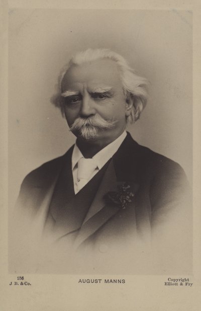 August Manns, brytyjski dyrygent urodzony w Niemczech autorstwa English Photographer