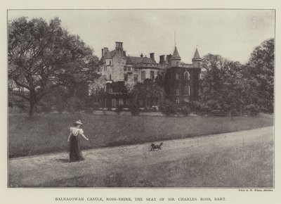 Zamek Balnagowan, Ross-Shire, siedziba Sir Charlesa Rossa, Baroneta autorstwa English Photographer