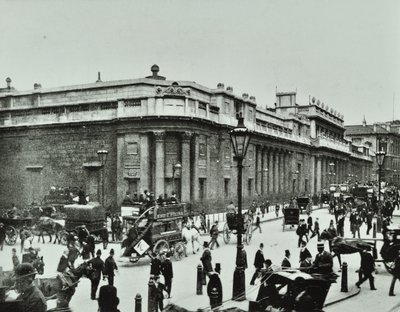 Bank of England, Threadneedle Street, City of London, 1890 autorstwa English Photographer