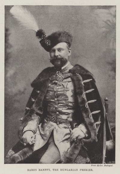 Baron Banffy, premier Węgier autorstwa English Photographer
