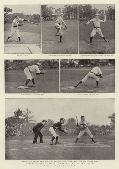Baseball, narodowa gra Stanów Zjednoczonych autorstwa English Photographer