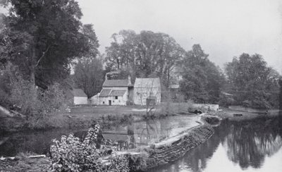 Bathampton, Weir (zdjęcie czarno-białe) autorstwa English Photographer