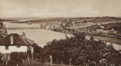 Bideford z Upcott, Patrząc na północ (zdjęcie czarno-białe) autorstwa English Photographer