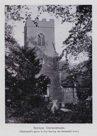 Boulge Churchyard (zdjęcie czarno-białe) autorstwa English Photographer