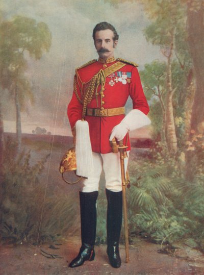 Brigados generolas Douglas M. B. H., Dundonaldo grafas. Vadovauju raitinei brigadai Pietų Afrikos Respublikoje autorstwa English Photographer