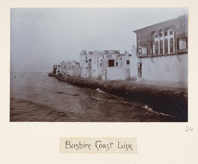 Bushire Coast Line, z „Zdjęcia z trasy Lorda Curzona w Zatoce Perskiej, listopad” autorstwa English Photographer