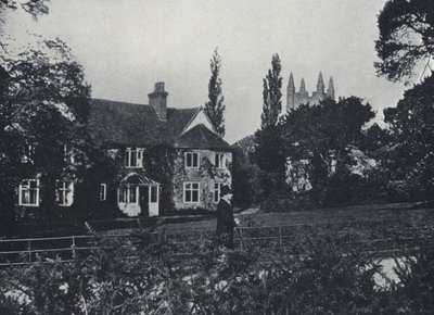 Canon Kingsley i jego dom, Eversley Rectory, Hampshire (zdjęcie czarno-białe) autorstwa English Photographer