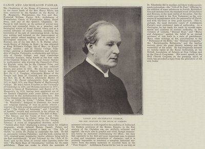Canon i archidiakon Farrar, nowy kapelan Izby Gmin autorstwa English Photographer