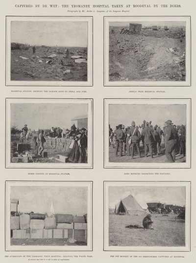 Schwytany przez De Weta, szpital Yeomanry wzięty w Roodeval przez Burów autorstwa English Photographer