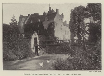 Zamek Cawdor, Nairnshire, siedziba hrabiego Cawdor autorstwa English Photographer