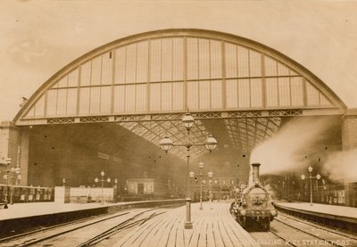Stacja Charing Cross, Londyn; fotografia, 1874 autorstwa English Photographer