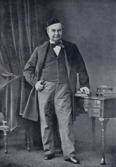 Charles Augustin Sainte-Beuve (czarno-białe zdjęcie) autorstwa English Photographer