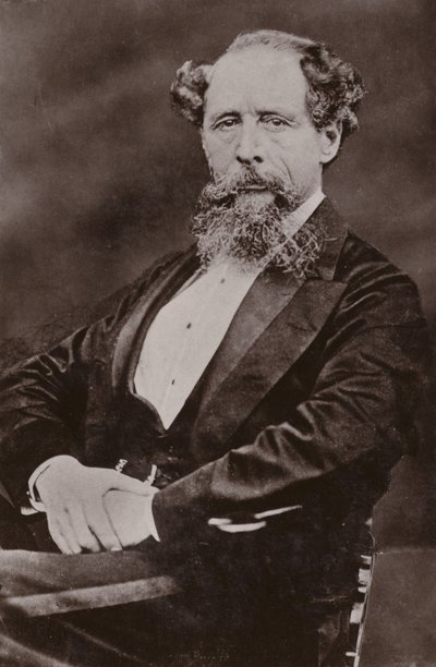 Charles Dickens (1812-1870), angielski powieściopisarz autorstwa English Photographer