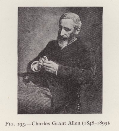 Charles Grant Allen (1848-1899), portret (zdjęcie czarno-białe) autorstwa English Photographer