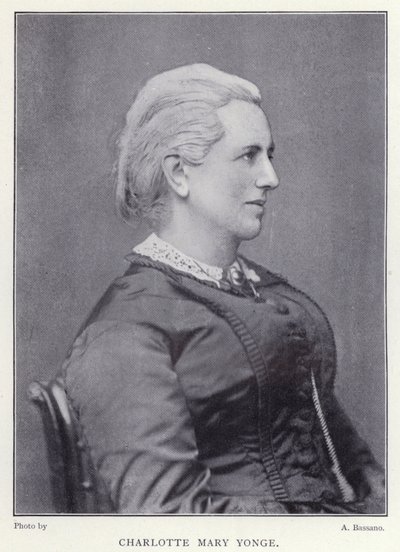 Charlotte Mary Yonge (zdjęcie czarno-białe) autorstwa English Photographer