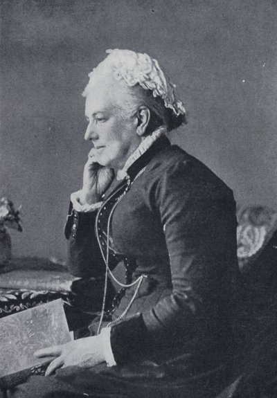 Charlotte Mary Yonge (zdjęcie czarno-białe) autorstwa English Photographer